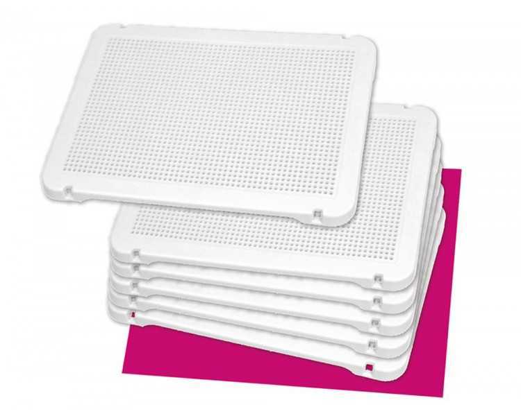 Juego miniland placa para pinchos blanca 31x21 cm set de 6 unidades