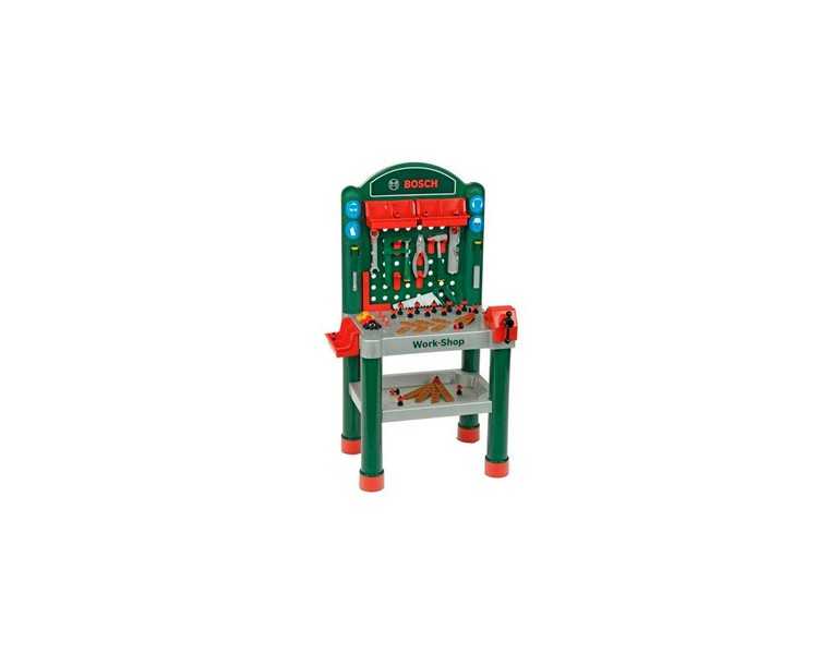 Banco de trabajo theo klein bosch con accesorios 59x72x15,5 cm
