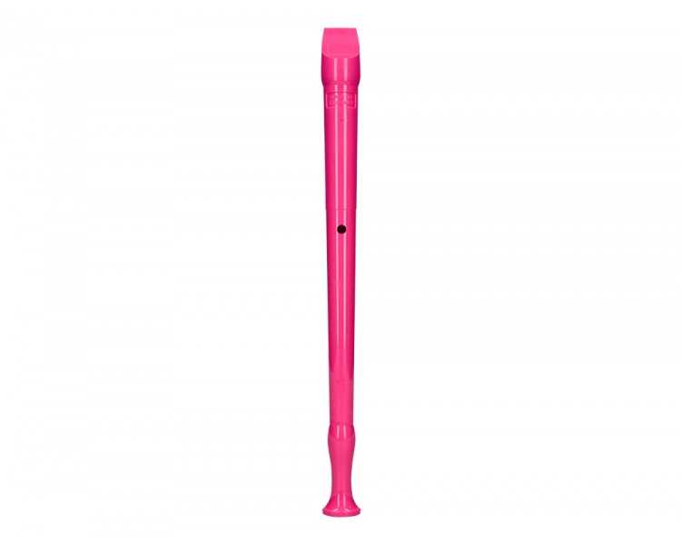 Flauta hohner 9508 color rosa funda verde y transparente