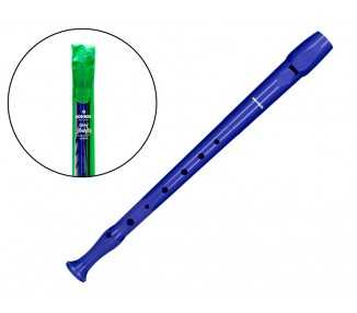 Flauta hohner 9508 color azul funda verde y transparente