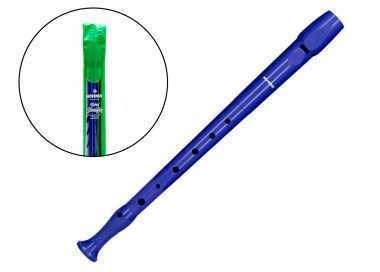 Flauta hohner 9508 color azul funda verde y transparente