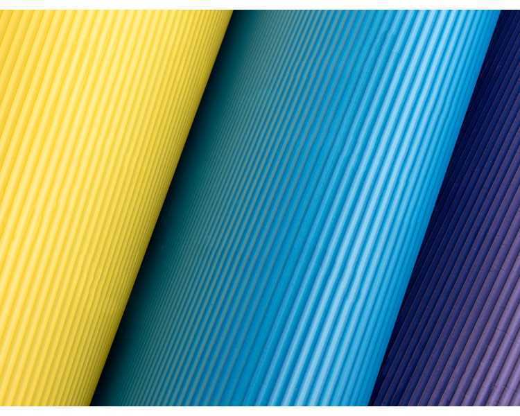 Goma eva ondulada liderpapel 50x70cm 2,2mm de espesor azul claro