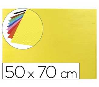 Goma eva ondulada liderpapel 50x70cm 2,2mm de espesor amarillo
