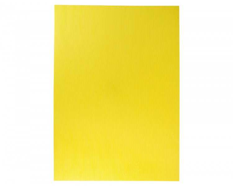 Goma eva ondulada liderpapel 50x70cm 2,2mm de espesor amarillo