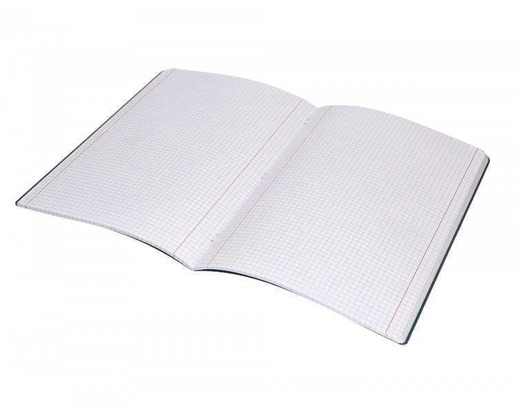 Libreta liderpapel 360 tapa de plastico a5 48 hojas 90g/m2 5mm con doble margen tapa negra