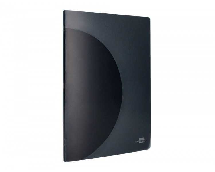 Libreta liderpapel 360 tapa de plastico a5 48 hojas 90g/m2 horizontal con doble margen tapa negra