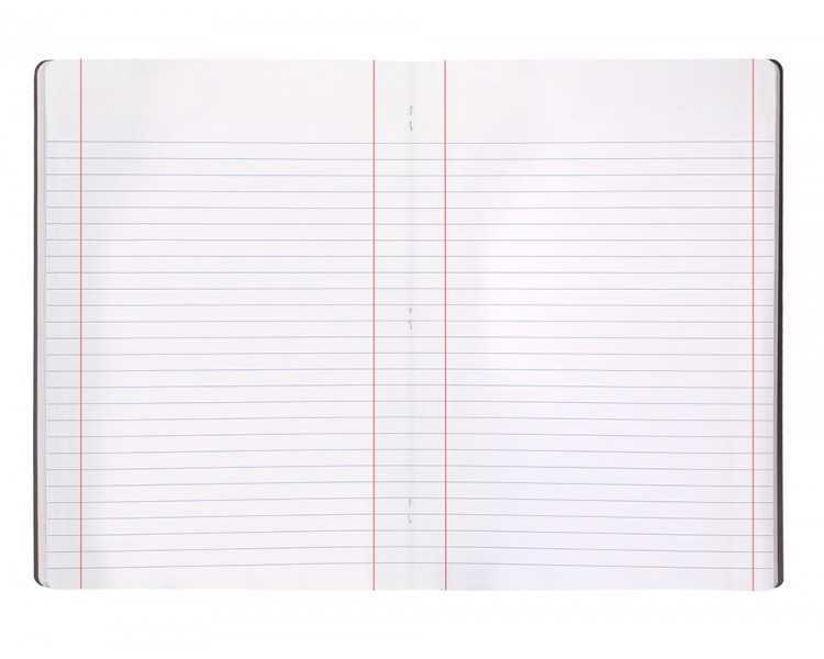 Libreta liderpapel 360 tapa de plastico a5 48 hojas 90g/m2 horizontal con doble margen tapa negra
