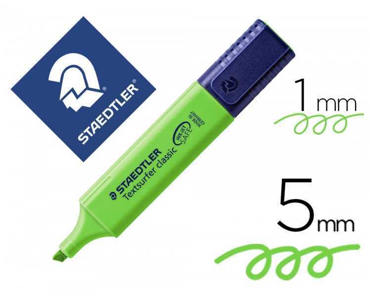 Rotulador staedtler textsurfer classic 364 fluorescente verde