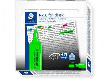 Rotulador staedtler textsurfer classic 364 fluorescente verde Rotulador staedtler textsurfer classic 364 fluorescente verde