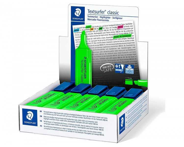 Rotulador staedtler textsurfer classic 364 fluorescente verde