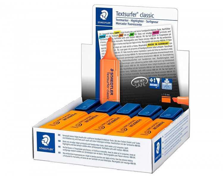 Rotulador staedtler textsurfer classic 364 fluorescente naranja