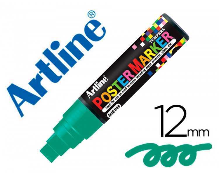 Rotulador artline poster marker epp-12 punta redonda 12 mm color verde