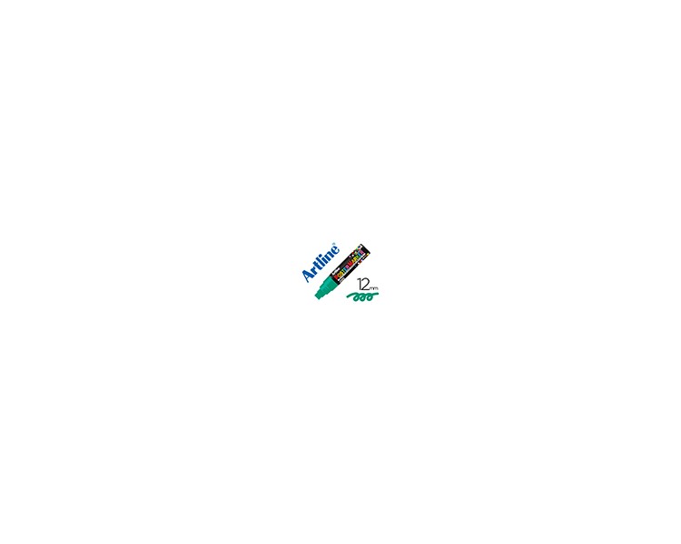 Rotulador artline poster marker epp-12 punta redonda 12 mm color verde
