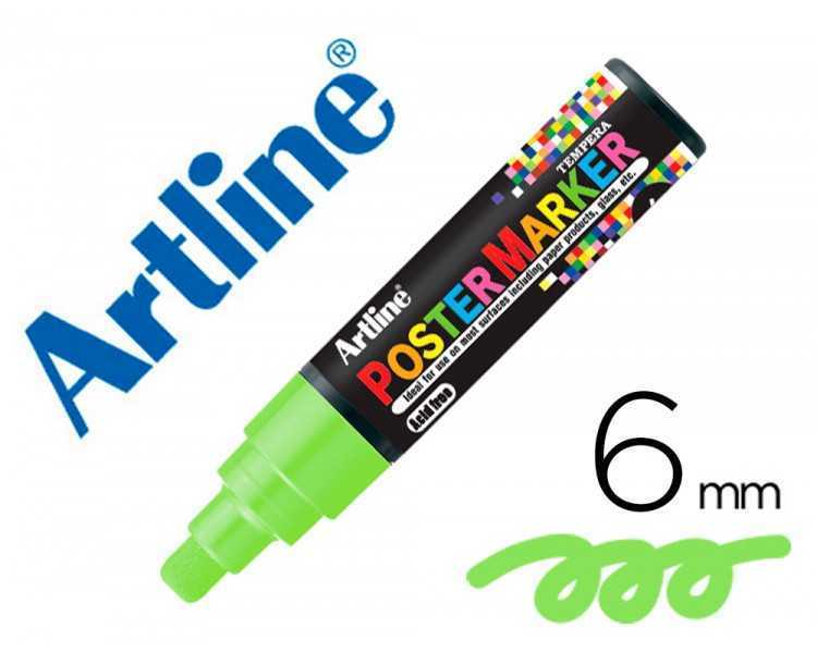 Rotulador artline poster marker epp-6-ver flu punta redonda 6 mm color verde fluor