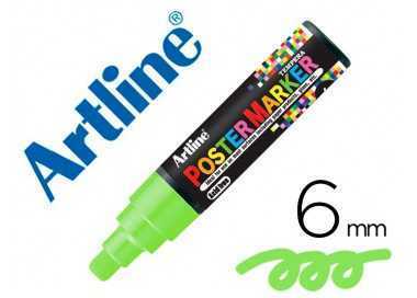 Rotulador artline poster marker epp-6-ver flu punta redonda 6 mm color verde fluor