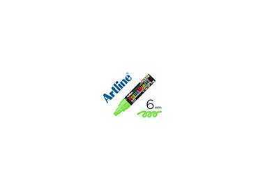 Rotulador artline poster marker epp-6-ver flu punta redonda 6 mm color verde fluor Rotulador artline poster marker epp-6-ver flu punta redonda 6 mm color verde fluor