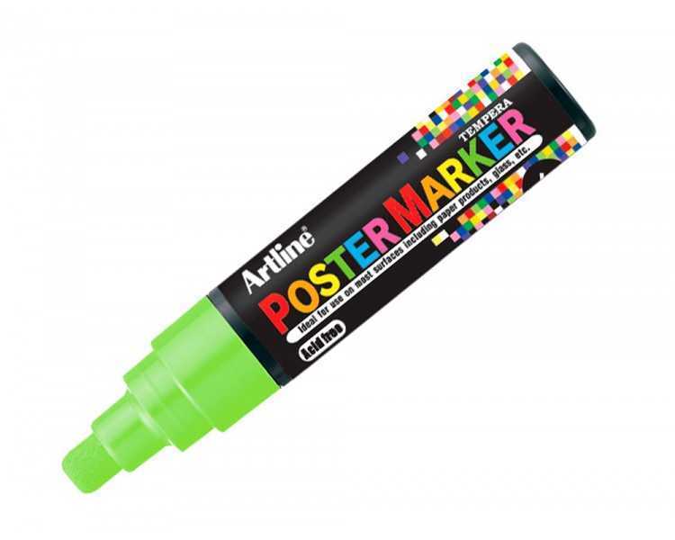 Rotulador artline poster marker epp-6-ver flu punta redonda 6 mm color verde fluor