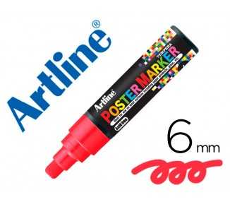 Rotulador artline poster marker epp-6-roj punta redonda 6 mm color rojo
