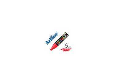 Rotulador artline poster marker epp-6-roj punta redonda 6 mm color rojo
