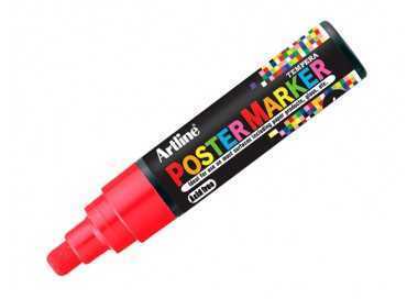 Rotulador artline poster marker epp-6-roj punta redonda 6 mm color rojo