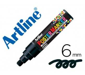 Rotulador artline poster marker epp-6-neg punta redonda 6 mm color negro