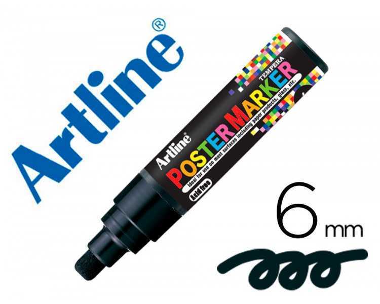 Rotulador artline poster marker epp-6-neg punta redonda 6 mm color negro