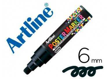 Rotulador artline poster marker epp-6-neg punta redonda 6 mm color negro