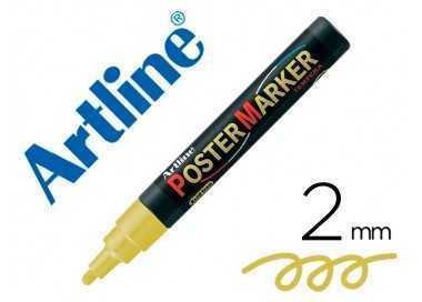 Rotulador artline poster marker epp-4-oro met punta redonda 2 mm color metalizado oro