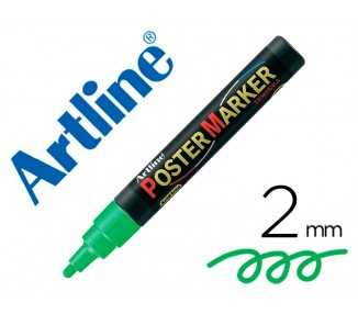 Rotulador artline poster marker epp-4-ver flu punta redonda 2 mm color verde fluor