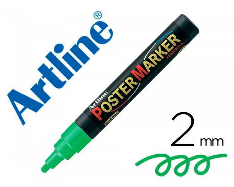 Rotulador artline poster marker epp-4-ver flu punta redonda 2 mm color verde fluor
