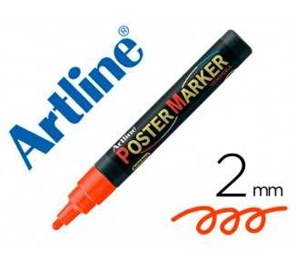 Rotulador artline poster marker epp-4-nar flu punta redonda 2 mm color naranja fluor