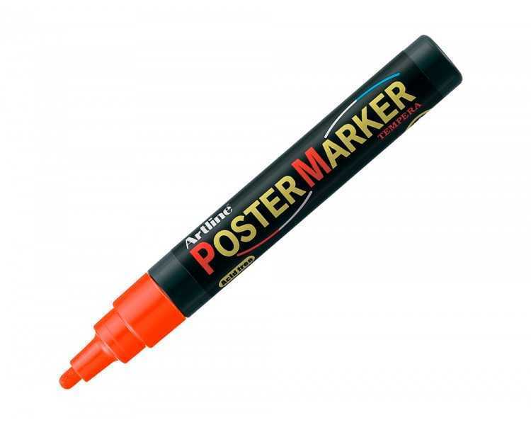 Rotulador artline poster marker epp-4-nar flu punta redonda 2 mm color naranja fluor