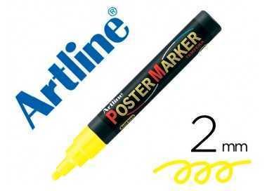 Rotulador artline poster marker epp-4-ama flu punta redonda 2 mm color amarillo fluor