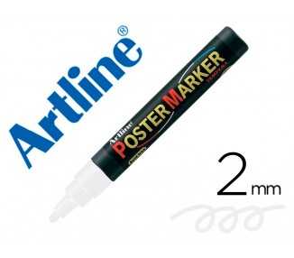 Rotulador artline poster marker epp-4-bla punta redonda 2 mm color blanco