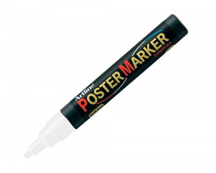 Rotulador artline poster marker epp-4-bla punta redonda 2 mm color blanco