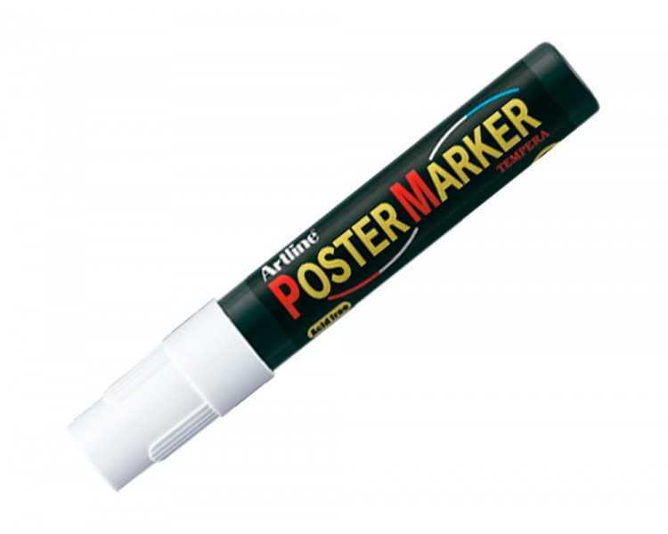 Rotulador artline poster marker epp-4-bla punta redonda 2 mm color blanco