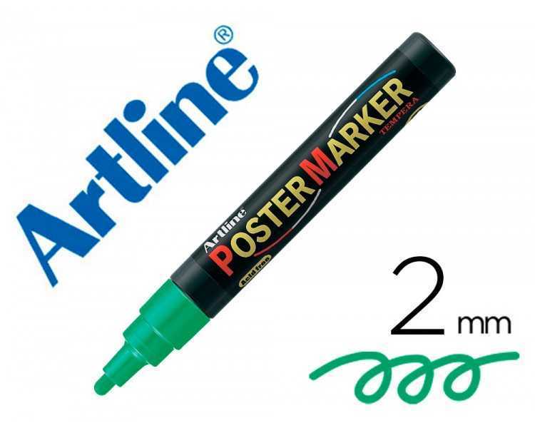 Rotulador artline poster marker epp-4-ver punta redonda 2 mm color verde