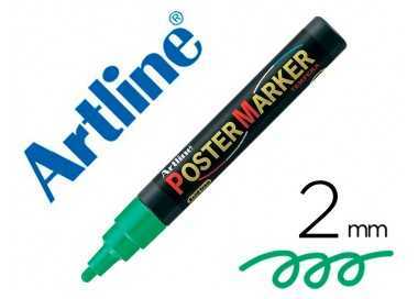 Rotulador artline poster marker epp-4-ver punta redonda 2 mm color verde