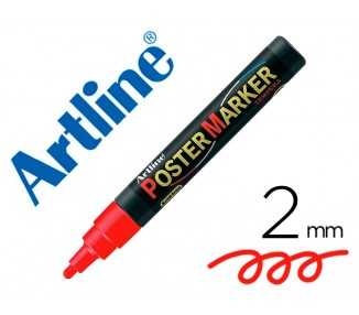 Rotulador artline poster marker epp-4-roj punta redonda 2 mm color rojo