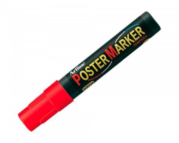 Rotulador artline poster marker epp-4-roj punta redonda 2 mm color rojo