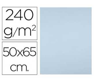 Cartulina liderpapel 50x65 cm 240g/m2 azul paquete de 25 hojas