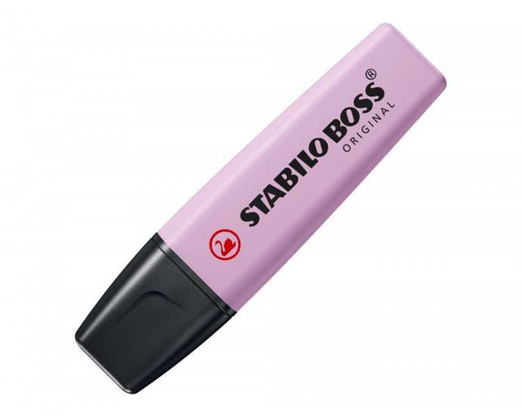 Rotulador stabilo boss pastel fluorescente 70 estuche de 4 unidades colores surtidos