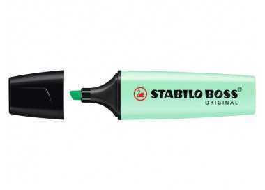 Rotulador stabilo boss pastel fluorescente 70 pizca de menta