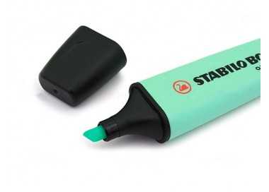 Rotulador stabilo boss pastel fluorescente 70 pizca de menta