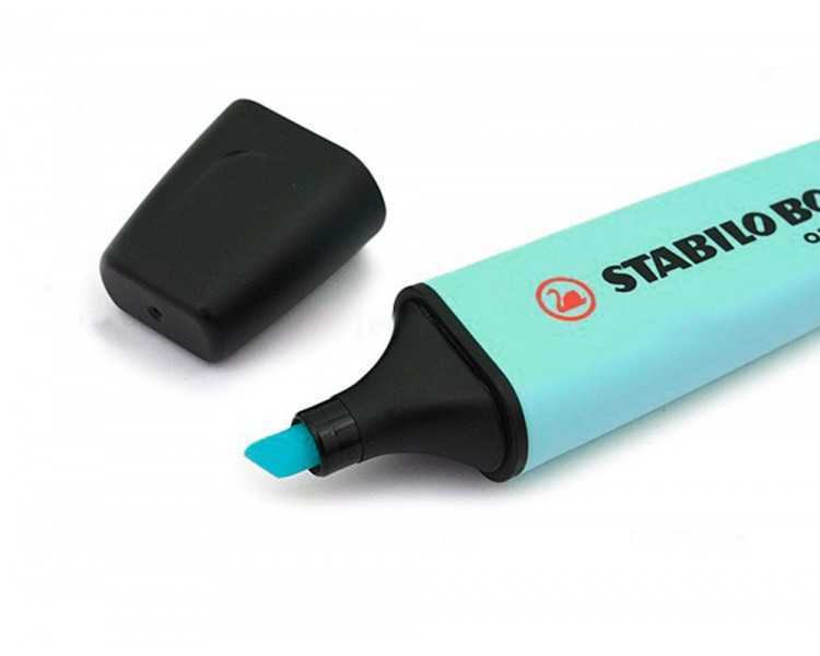 Rotulador stabilo boss pastel fluorescente 70 toque de turquesa