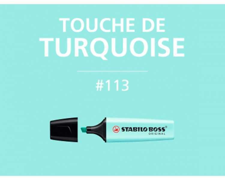 Rotulador stabilo boss pastel fluorescente 70 toque de turquesa