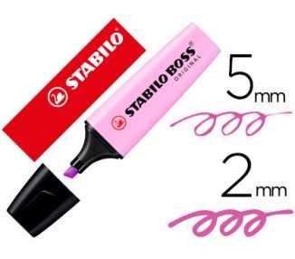 Rotulador stabilo boss pastel fluorescente 70 brisa violeta