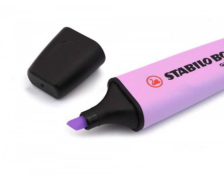 Rotulador stabilo boss pastel fluorescente 70 brisa violeta