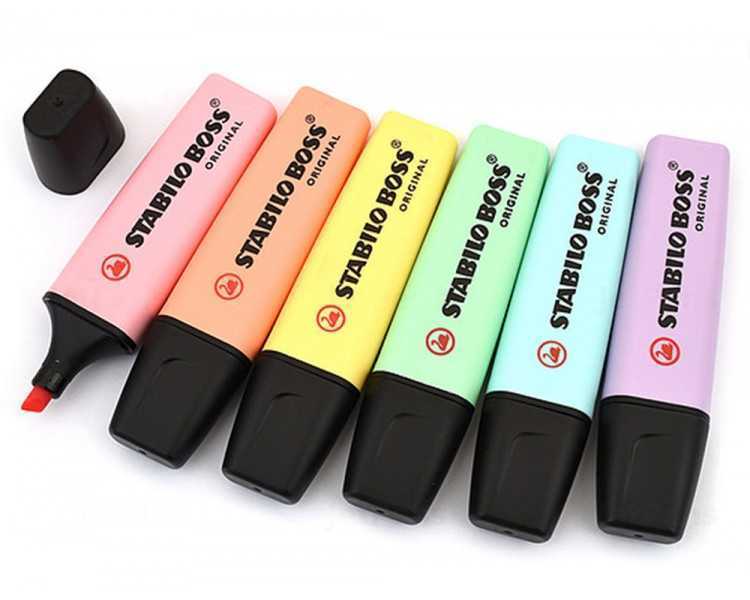 Rotulador stabilo boss pastel fluorescente 70 brisa violeta
