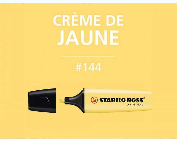 Rotulador stabilo boss pastel fluorescente 70 amarillo cremoso